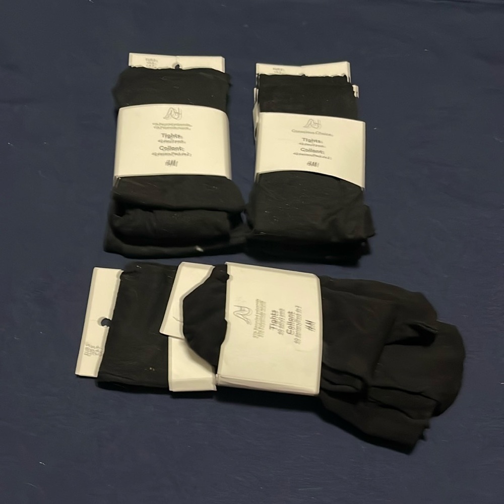40 deniers black tights size S